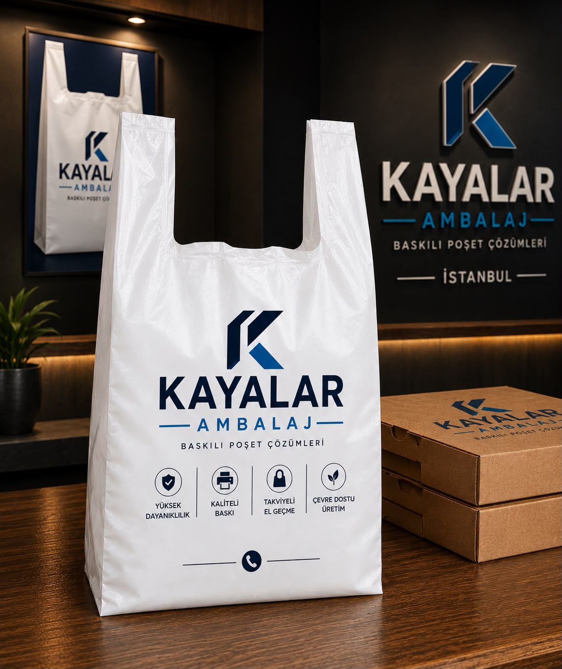 Baskılı Atlet Poşet